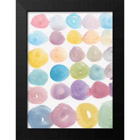 Paint Swatches Black Modern Wood Framed Art Print by Dyer, Beverly