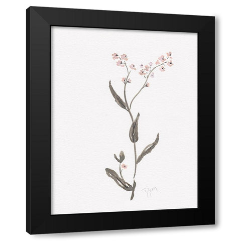 Wildflower Organics I Black Modern Wood Framed Art Print with Double Matting by Kimberly, Allen