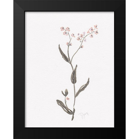 Wildflower Organics I Black Modern Wood Framed Art Print by Kimberly, Allen