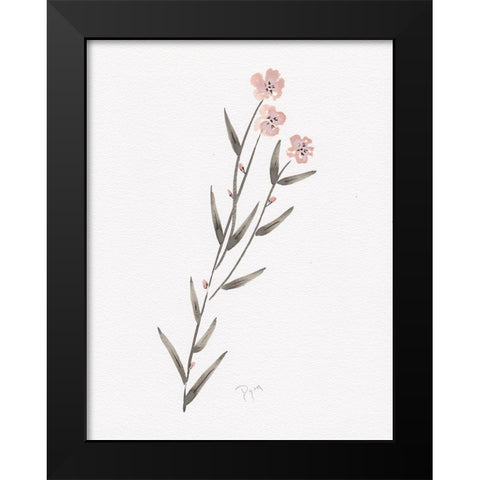 Wildflower Organics III Black Modern Wood Framed Art Print by Kimberly, Allen