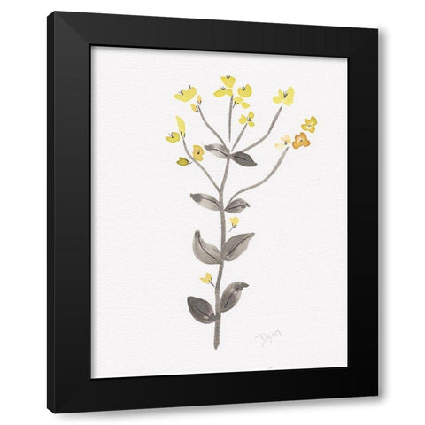 Wildflower Organics V Black Modern Wood Framed Art Print with Double Matting by Kimberly, Allen