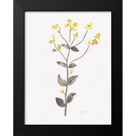 Wildflower Organics V Black Modern Wood Framed Art Print by Kimberly, Allen