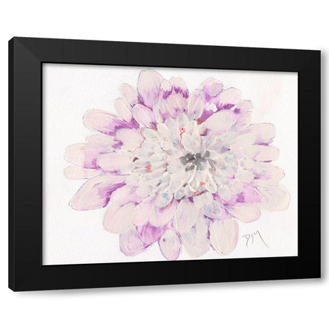 Pale Zinnia 2020 Black Modern Wood Framed Art Print with Double Matting by Dyer, Beverly