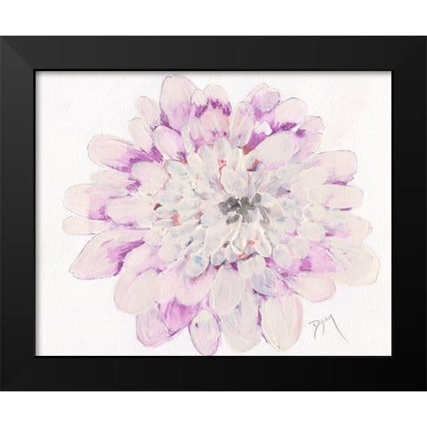 Pale Zinnia 2020 Black Modern Wood Framed Art Print by Dyer, Beverly