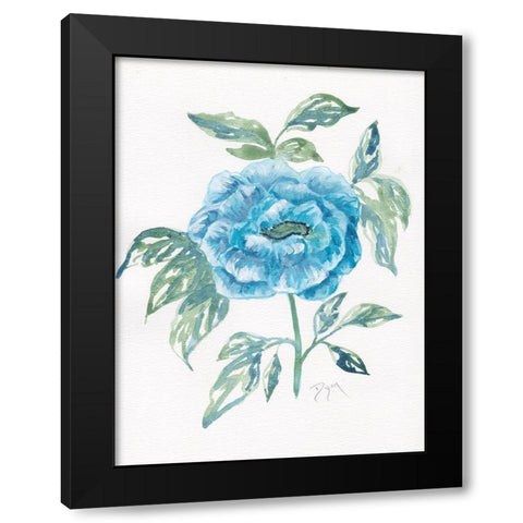 Floral Camilia Black Modern Wood Framed Art Print by Dyer, Beverly