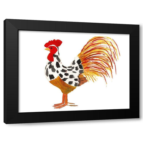 Farm House Friend 1 Black Modern Wood Framed Art Print with Double Matting by Dyer, Beverly
