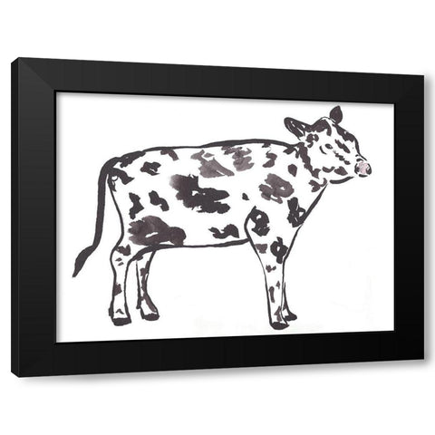 Farm House Friend 2 Black Modern Wood Framed Art Print by Dyer, Beverly