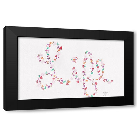 Soft Florals 2018 Life Black Modern Wood Framed Art Print with Double Matting by Dyer, Beverly