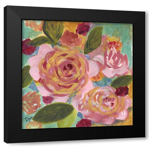 Garden Pleasures I Black Modern Wood Framed Art Print with Double Matting by Dyer, Beverly