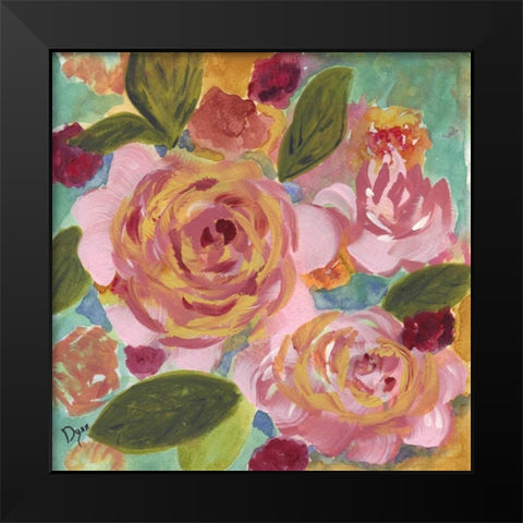 Garden Pleasures I Black Modern Wood Framed Art Print by Dyer, Beverly