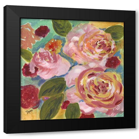 Garden Pleasures II Black Modern Wood Framed Art Print by Dyer, Beverly