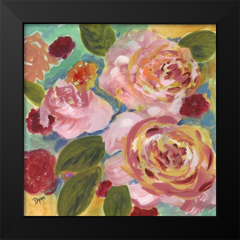 Garden Pleasures II Black Modern Wood Framed Art Print by Dyer, Beverly