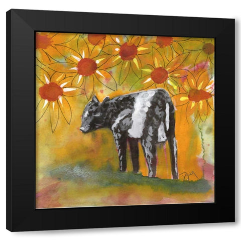 Farm Animal Black Modern Wood Framed Art Print with Double Matting by Dyer, Beverly