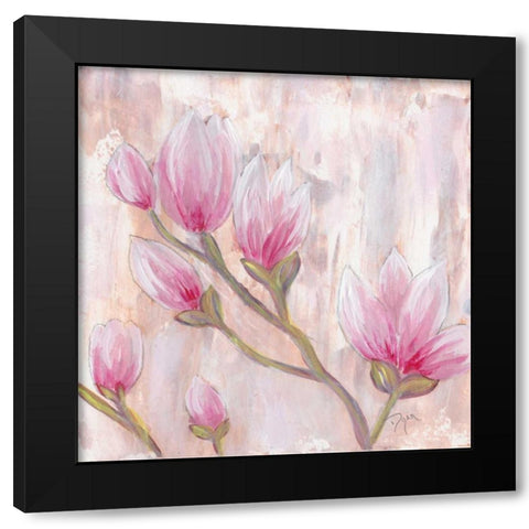 Tulip Tree 2 Black Modern Wood Framed Art Print with Double Matting by Dyer, Beverly