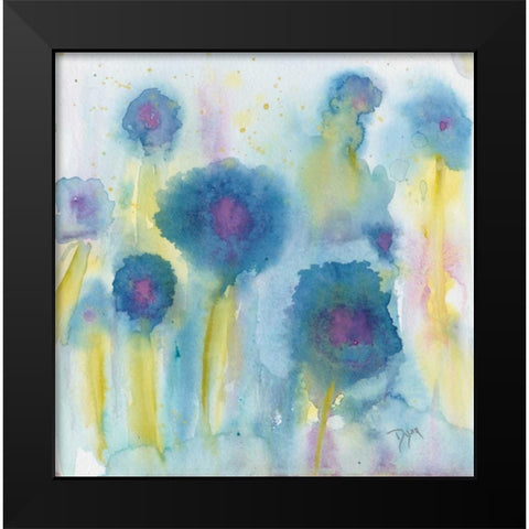 Wildflower Garden II Black Modern Wood Framed Art Print by Dyer, Beverly