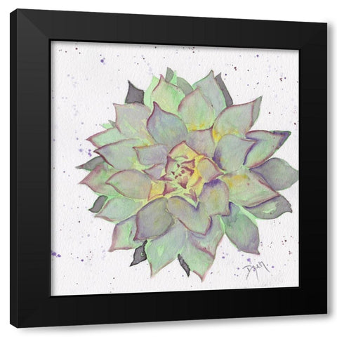 Cactus 1 Black Modern Wood Framed Art Print with Double Matting by Dyer, Beverly