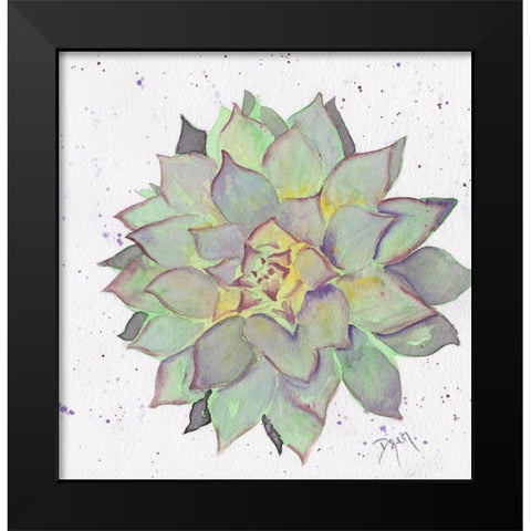 Cactus 1 Black Modern Wood Framed Art Print by Dyer, Beverly