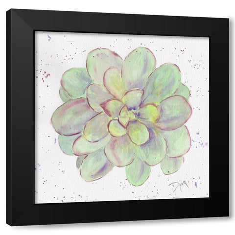 Cactus 2 Black Modern Wood Framed Art Print with Double Matting by Dyer, Beverly