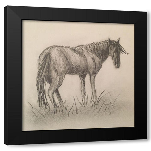 Brown Beauty Black Modern Wood Framed Art Print with Double Matting by Dyer, Beverly