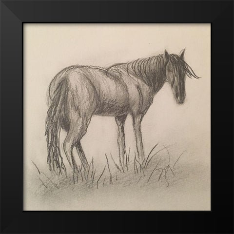 Brown Beauty Black Modern Wood Framed Art Print by Dyer, Beverly