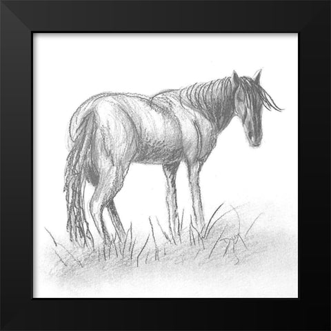 Black And White Beauty Black Modern Wood Framed Art Print by Dyer, Beverly