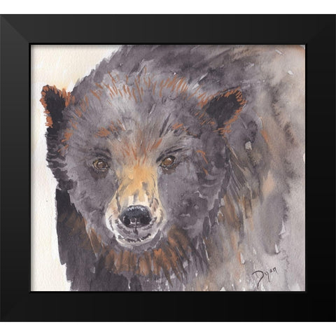 Brown Bear Black Modern Wood Framed Art Print by Dyer, Beverly