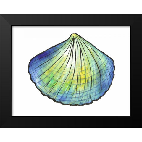 Underwater Shell 1 Black Modern Wood Framed Art Print by Dyer, Beverly