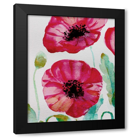 Pixie Pop 1 Black Modern Wood Framed Art Print with Double Matting by Boho Hue Studio