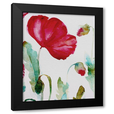 Pixie Pop 3 Black Modern Wood Framed Art Print with Double Matting by Boho Hue Studio