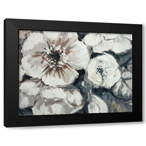 Blossom Bunch 3 Black Modern Wood Framed Art Print with Double Matting by Boho Hue Studio
