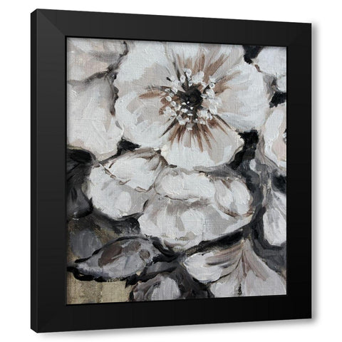 Blossom Bunch 6 Black Modern Wood Framed Art Print with Double Matting by Boho Hue Studio