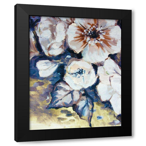 Blossom Bunch 4 Black Modern Wood Framed Art Print with Double Matting by Boho Hue Studio