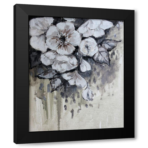 Blossom Bunch 7 Black Modern Wood Framed Art Print with Double Matting by Boho Hue Studio