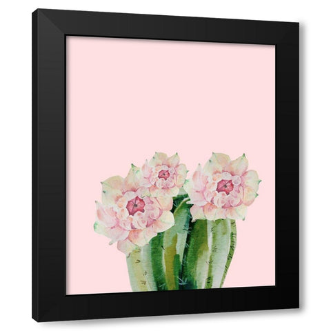 Succulant D2 Black Modern Wood Framed Art Print by Boho Hue Studio