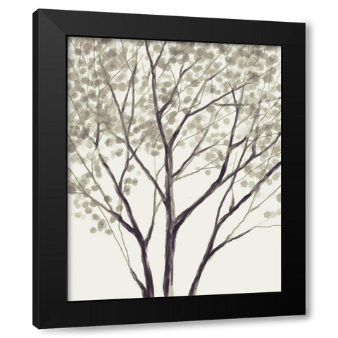 Wildwood Black Modern Wood Framed Art Print by Boho Hue Studio