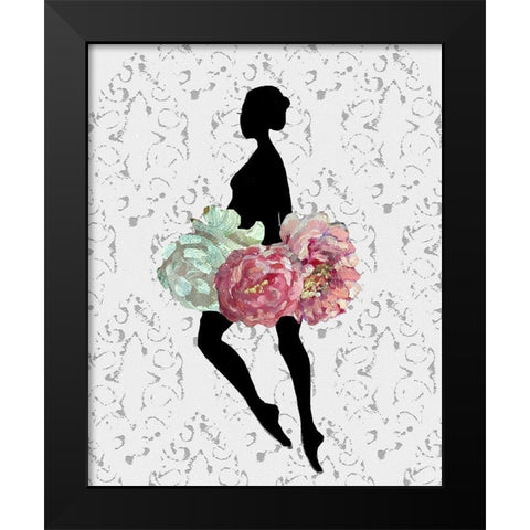 Balllerina One Black Modern Wood Framed Art Print by Boho Hue Studio