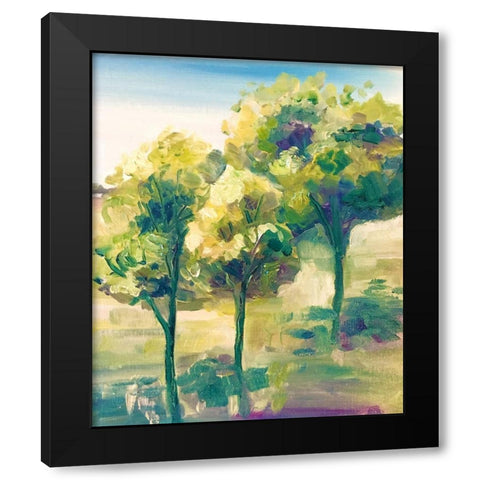 Resplendence Black Modern Wood Framed Art Print with Double Matting by Boho Hue Studio