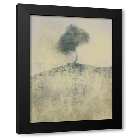 Distant Tree 1 Black Modern Wood Framed Art Print by Boho Hue Studio