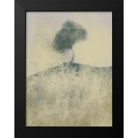 Distant Tree 1 Black Modern Wood Framed Art Print by Boho Hue Studio