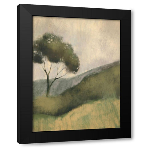 Downhill Foliage 1 Black Modern Wood Framed Art Print by Boho Hue Studio