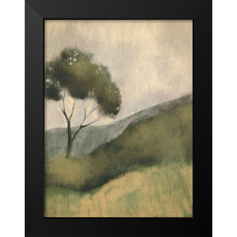 Downhill Foliage 1 Black Modern Wood Framed Art Print by Boho Hue Studio