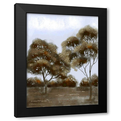 Cloudy Safari 1 Black Modern Wood Framed Art Print by Boho Hue Studio