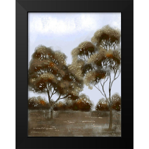 Cloudy Safari 1 Black Modern Wood Framed Art Print by Boho Hue Studio