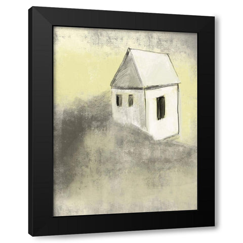 Earthtone Homes 2 Black Modern Wood Framed Art Print by Boho Hue Studio