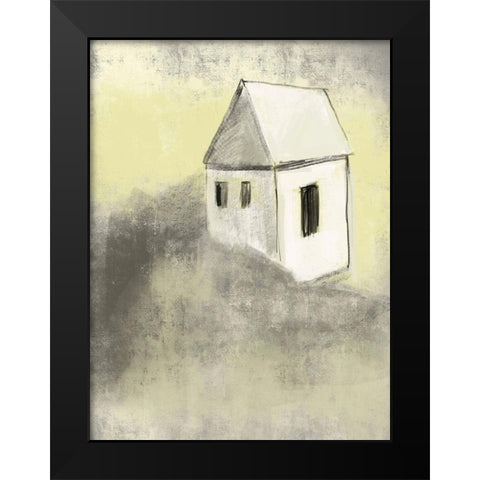 Earthtone Homes 2 Black Modern Wood Framed Art Print by Boho Hue Studio