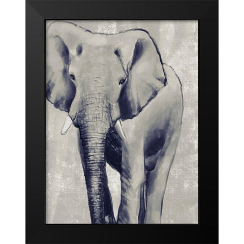 Wild Strong 3 Black Modern Wood Framed Art Print by Boho Hue Studio