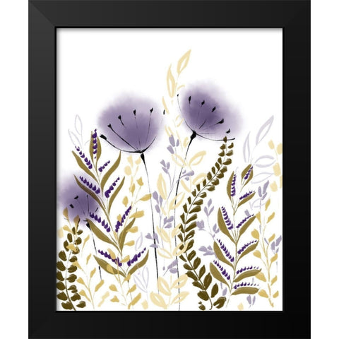 Fields Black Modern Wood Framed Art Print by Boho Hue Studio