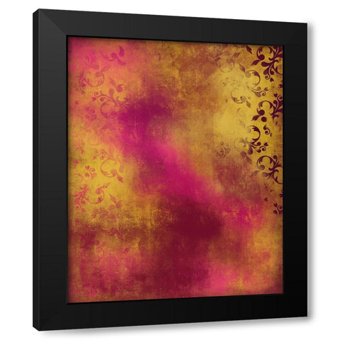Abstract 1 Black Modern Wood Framed Art Print by Boho Hue Studio