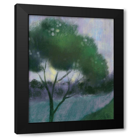 Treee Black Modern Wood Framed Art Print with Double Matting by Boho Hue Studio