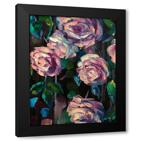The Roses Black Modern Wood Framed Art Print with Double Matting by Boho Hue Studio